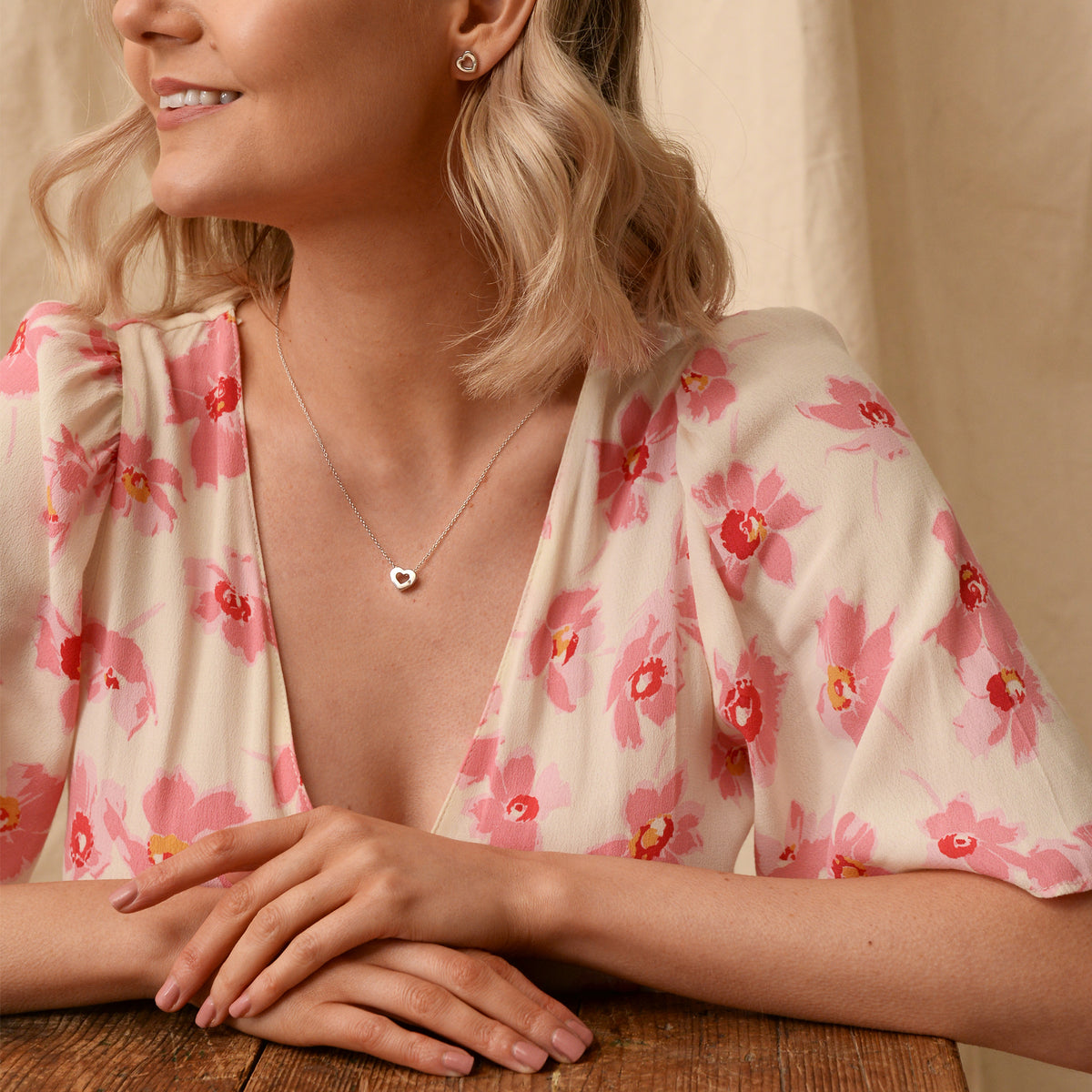 Hot Diamonds Sterling Silver Amulet Heart Stud Earrings