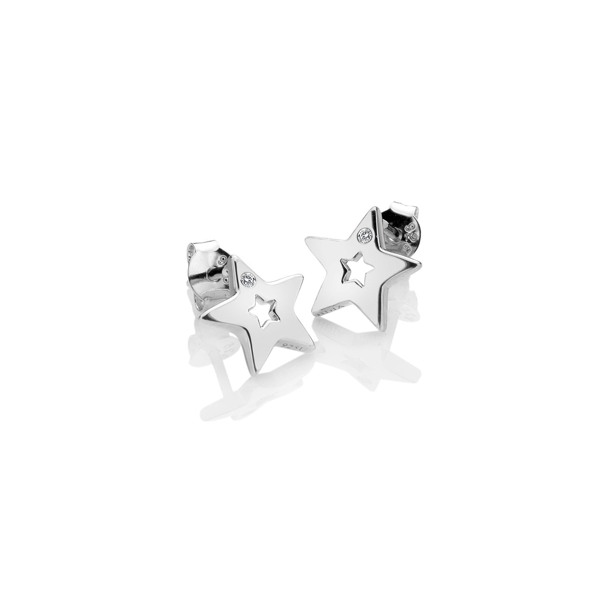 Hot Diamonds Sterling Silver Amulet Star Stud Earrings