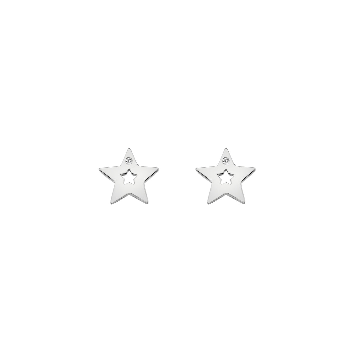Hot Diamonds Sterling Silver Amulet Star Stud Earrings