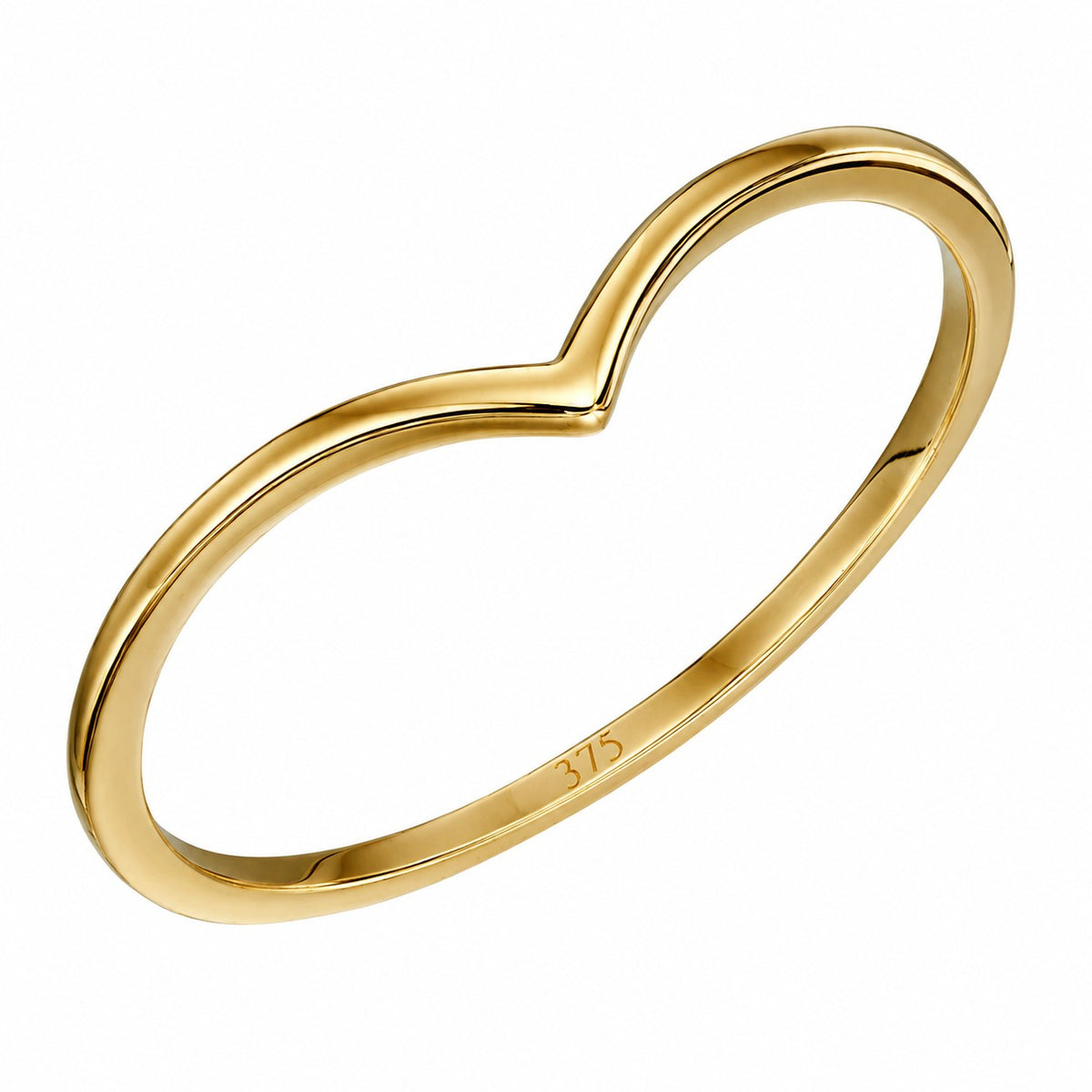 9ct Gold Wishbone Ring