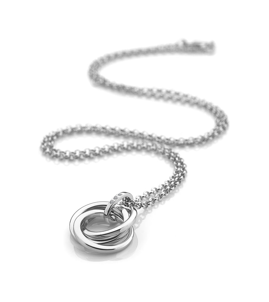 Hot Diamonds Sterling Silver Calm Pendant & Chain