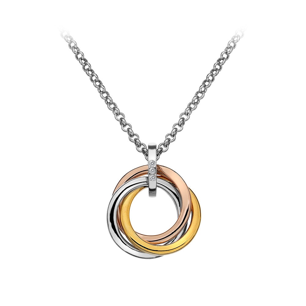 Hot Diamonds Three Colour Calm Pendant & Chain