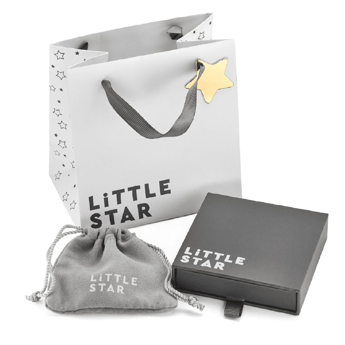 Little Star Gisele Diamond Heart Baby Bangle