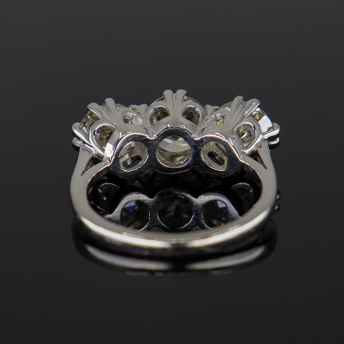 Pre-Owned 18ct White Gold Diamond Trilogy Ring