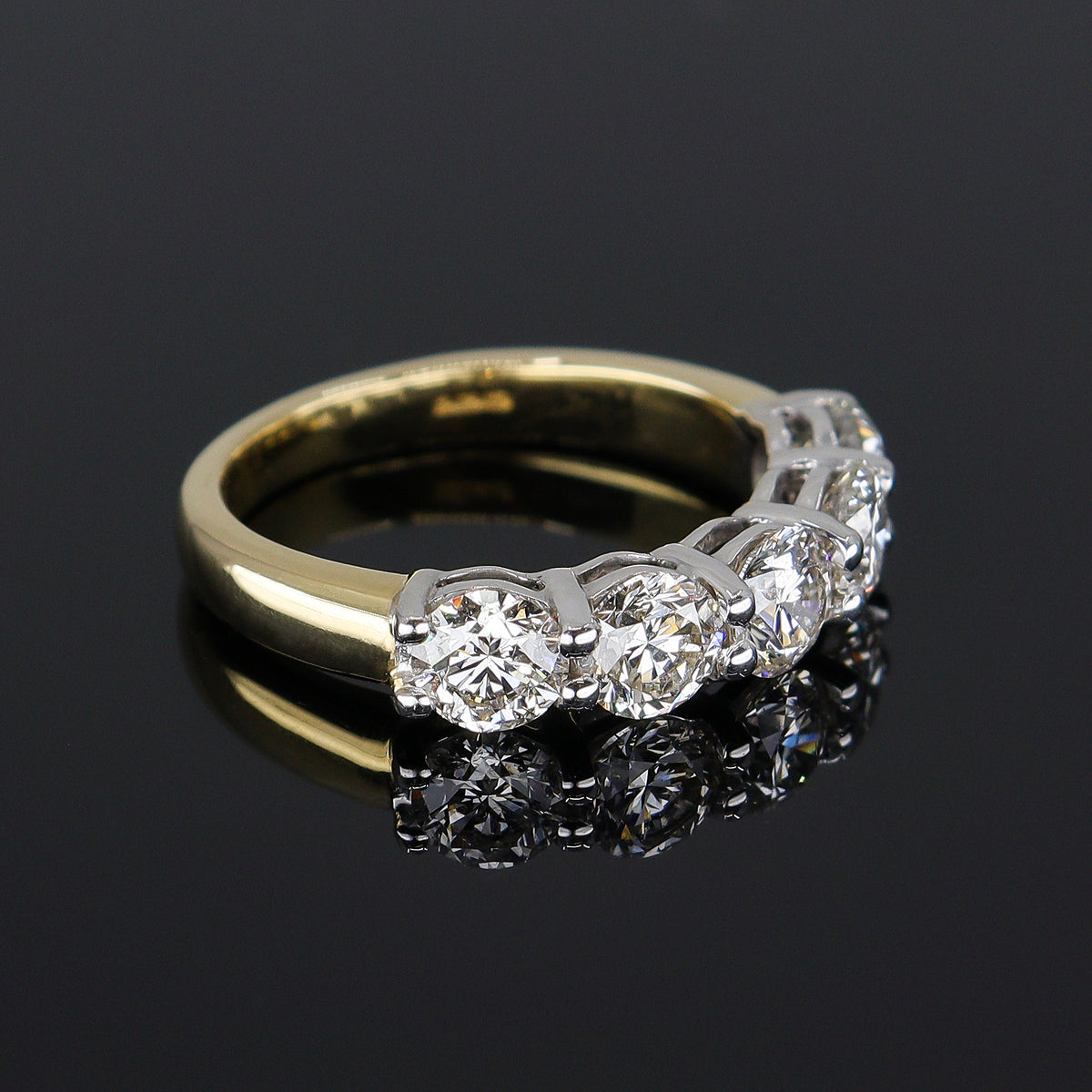 Pre-Owned 18ct Gold &  Diamond Half Eternity Ring