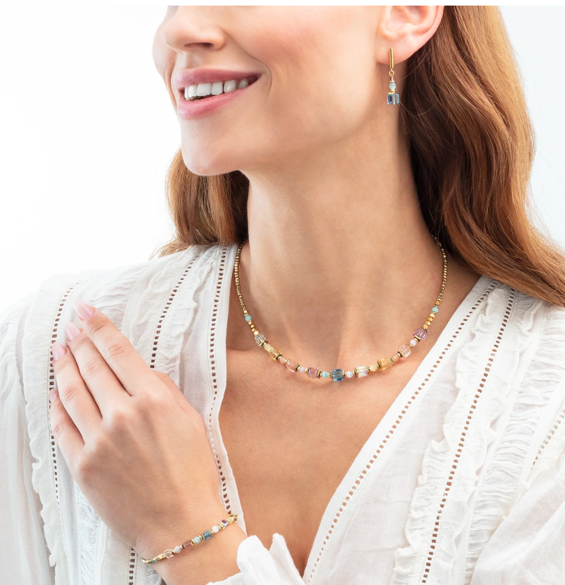 Coeur De Lion Aura Pastel Gold Necklace