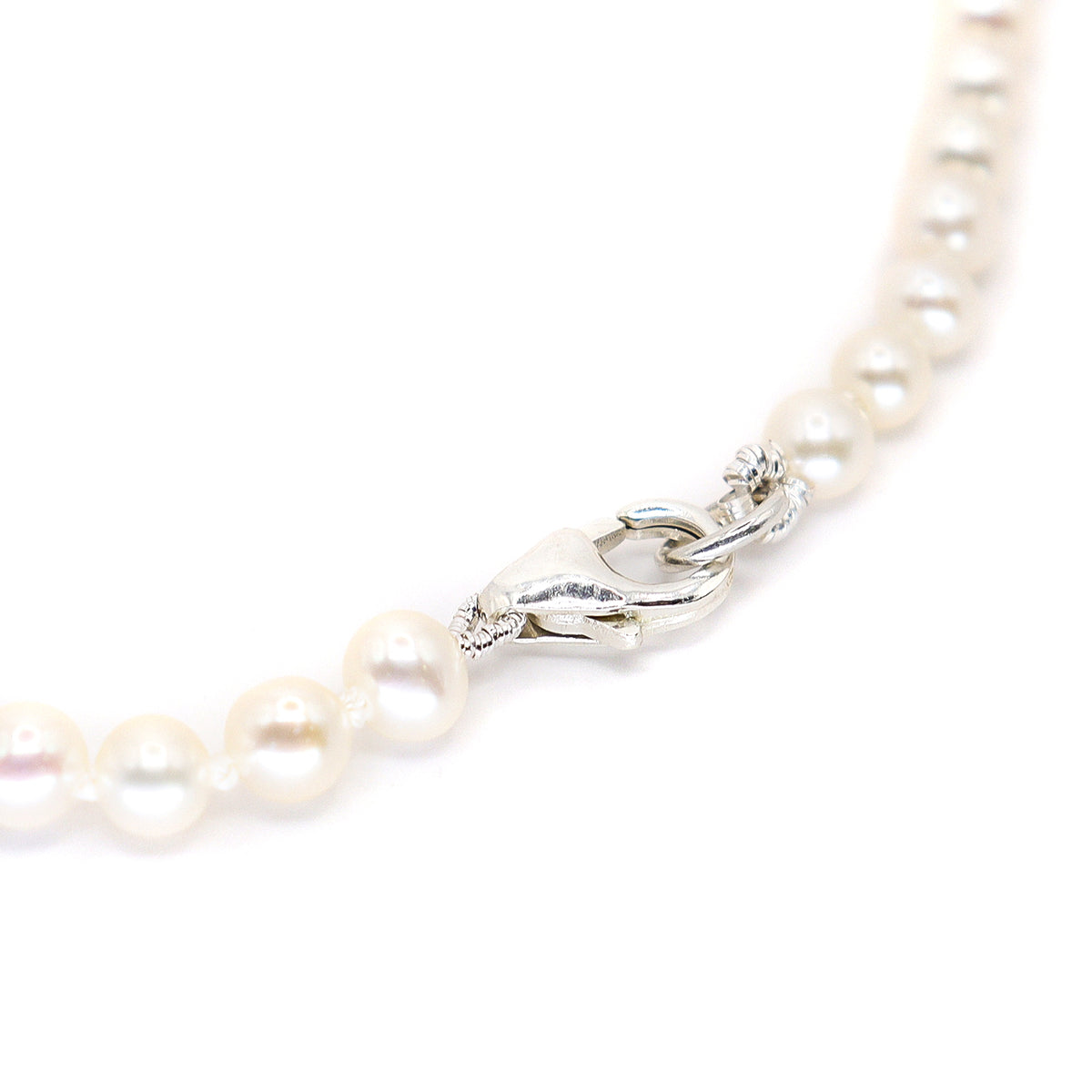 Sterling Silver Freshwater White Petite 3.5-4mm Pearl Bracelet 7.5"