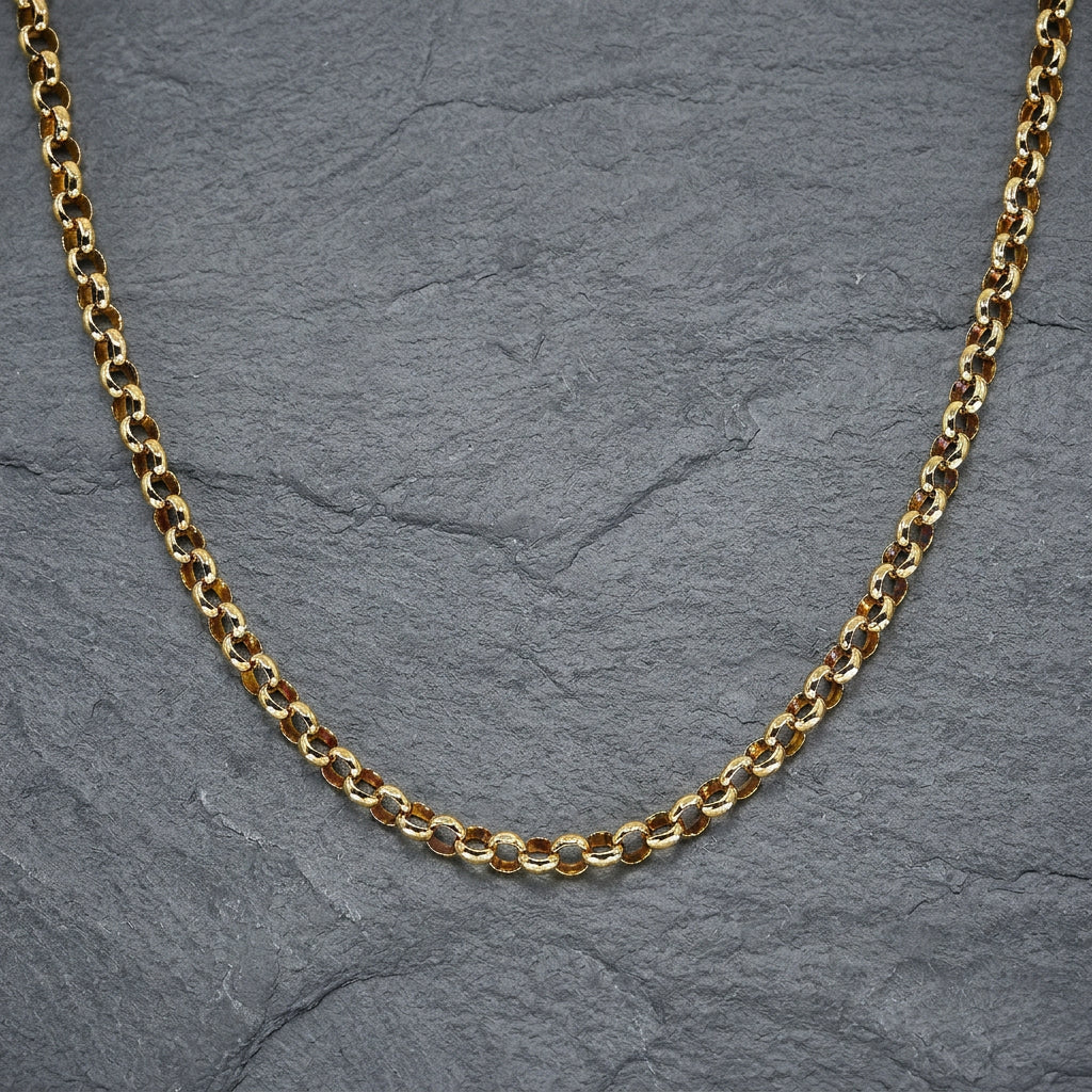 Pre-Owned 9ct Yellow Gold Belcher Link 18" Chain