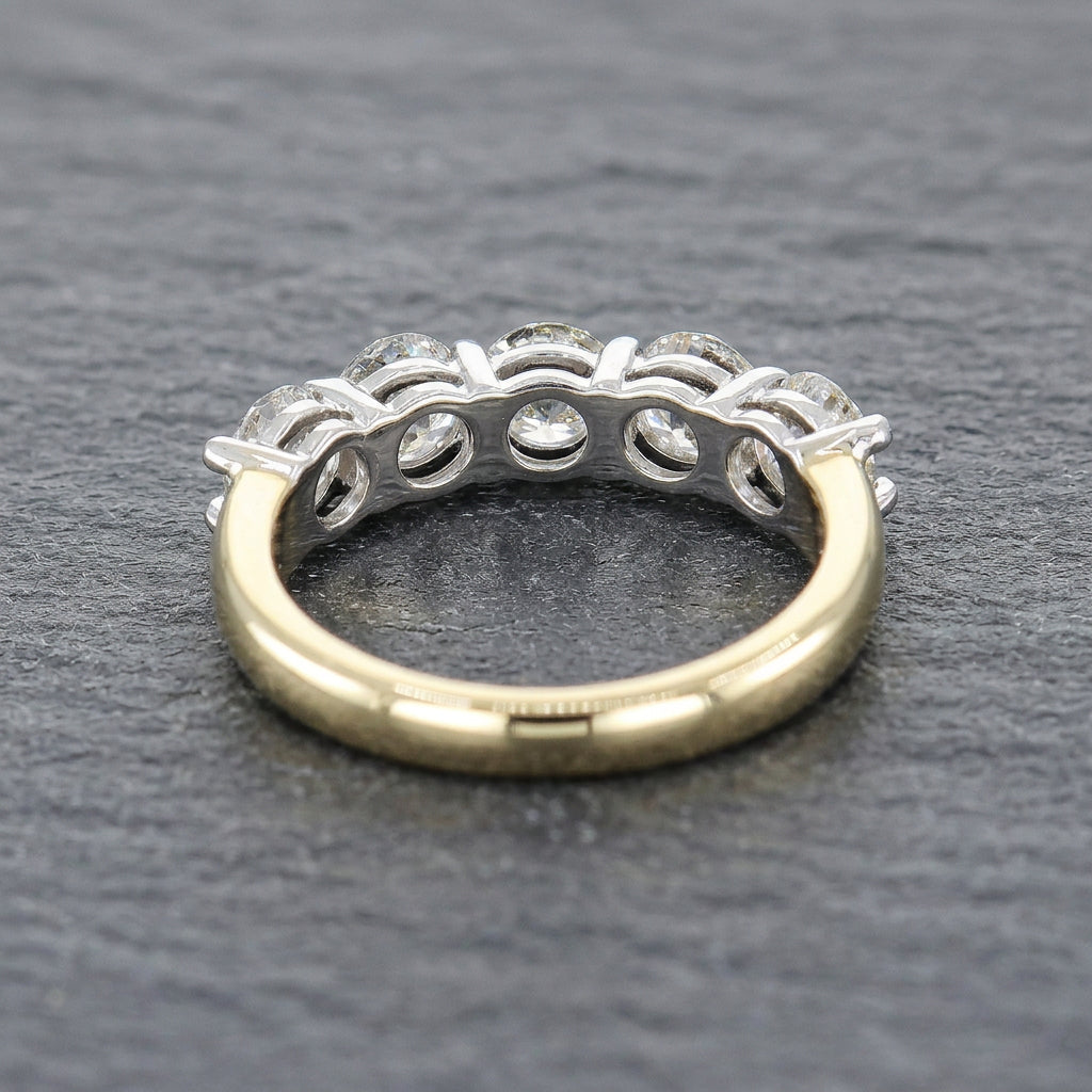 Pre-Owned 18ct Gold &  Diamond Five Stone Ring