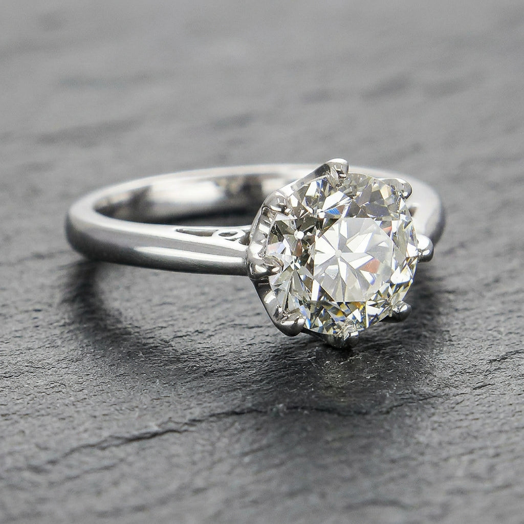 Pre-Owned Platinum 2.51ct Diamond Solitaire Ring