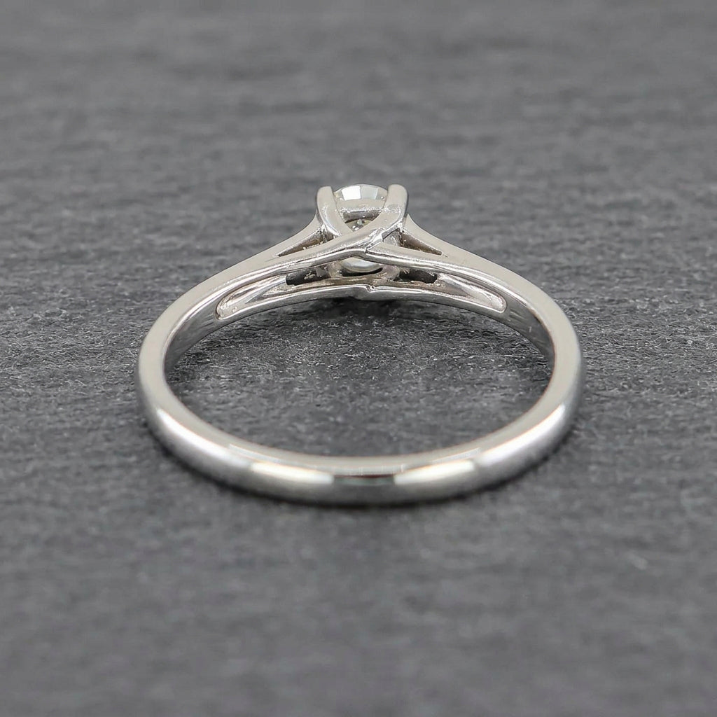 Pre-Owned Platinum 0.33ct Round Brilliant Cut Diamond Solitaire Ring