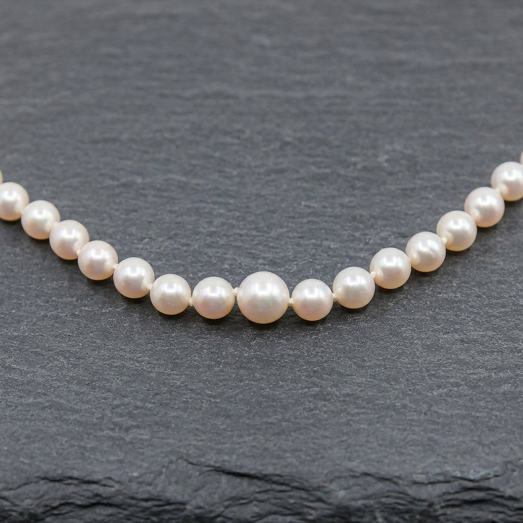 Pre-Owned 9ct Yellow Gold Cultured Pearl Necklace