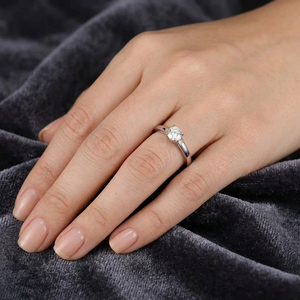 Pre-Owned Platinum 0.33ct Round Brilliant Cut Diamond Solitaire Ring