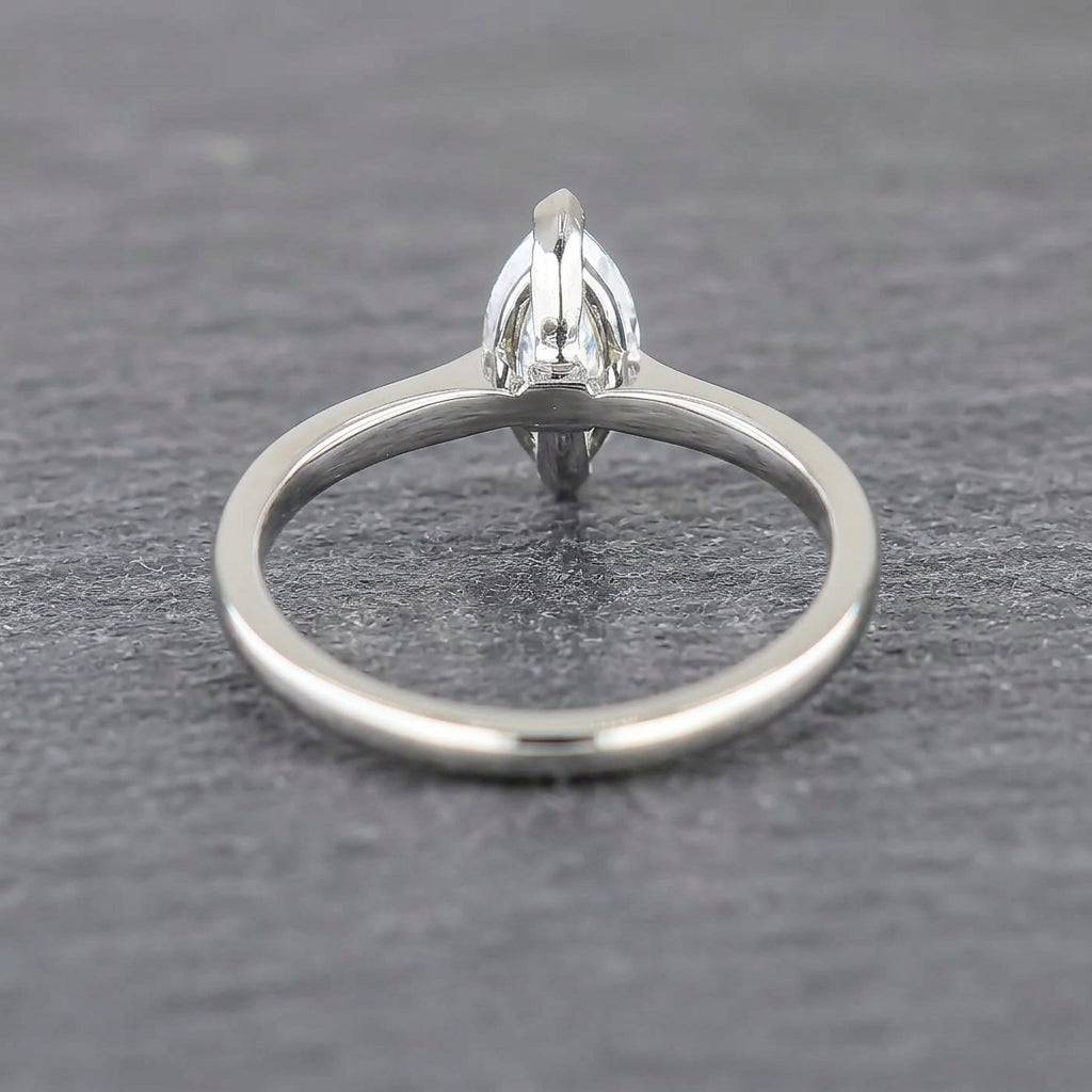 Pre-Owned Platinum Marquise Diamond Solitaire Ring