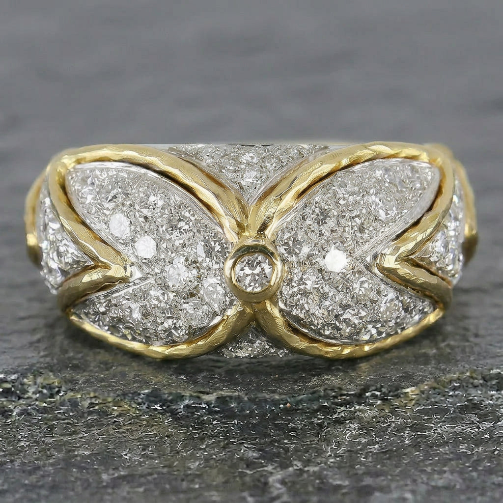 Pre-Owned 18ct Gold 2.40ct Diamond Fancy Ring