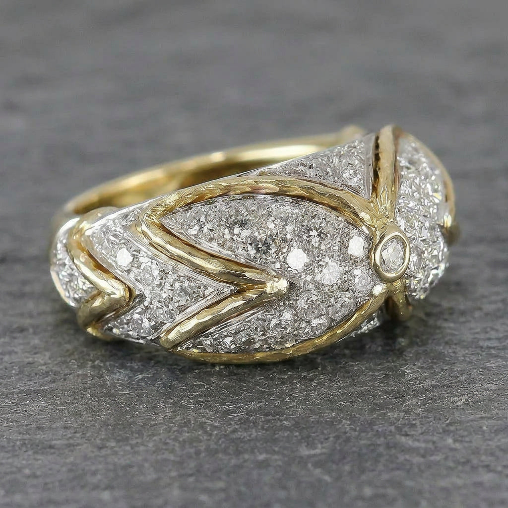 Pre-Owned 18ct Gold 2.40ct Diamond Fancy Ring