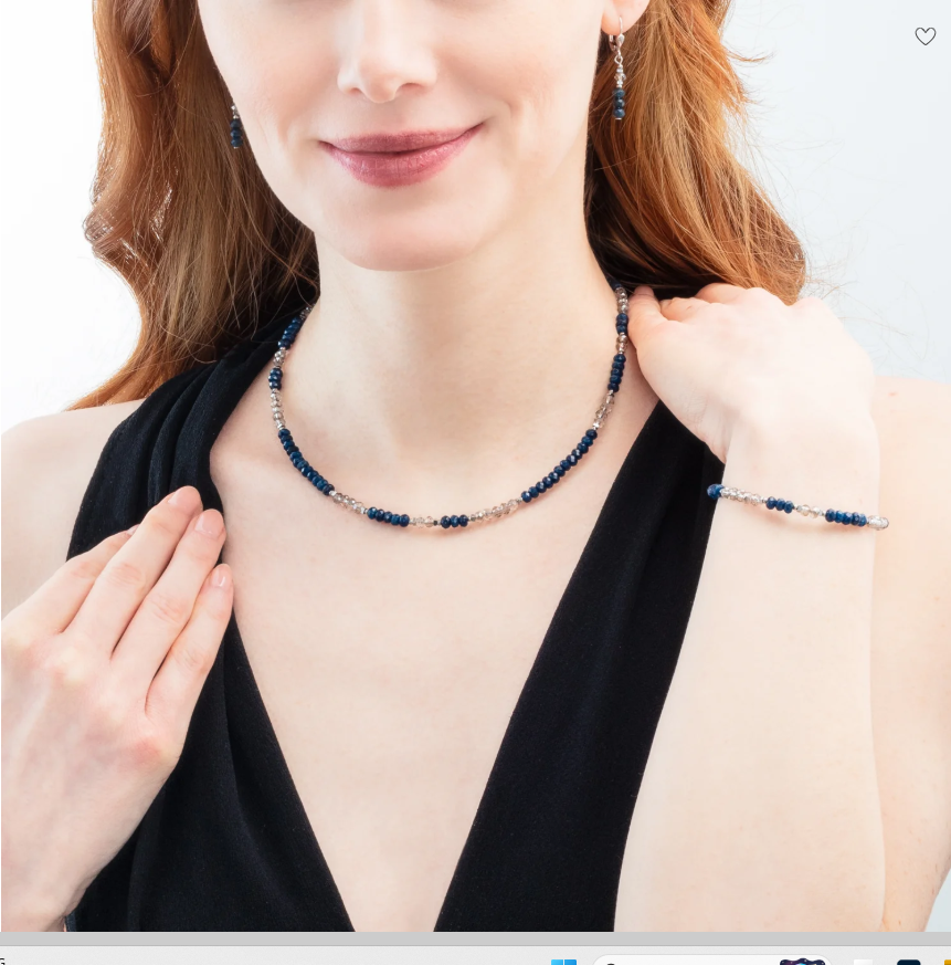 Coeur De Lion Jade Navy Drop Earrings