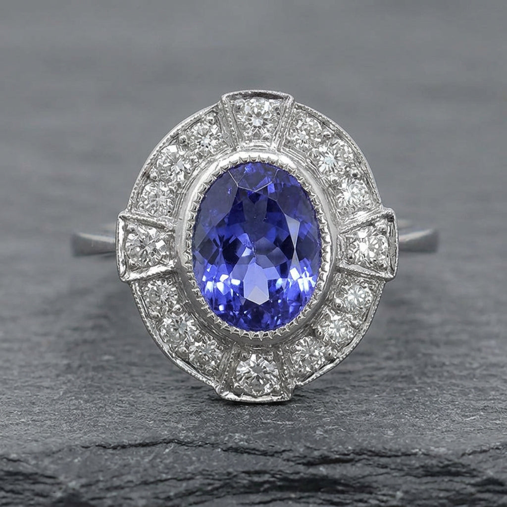 Pre-Owned Tanzanite & Diamond Ring