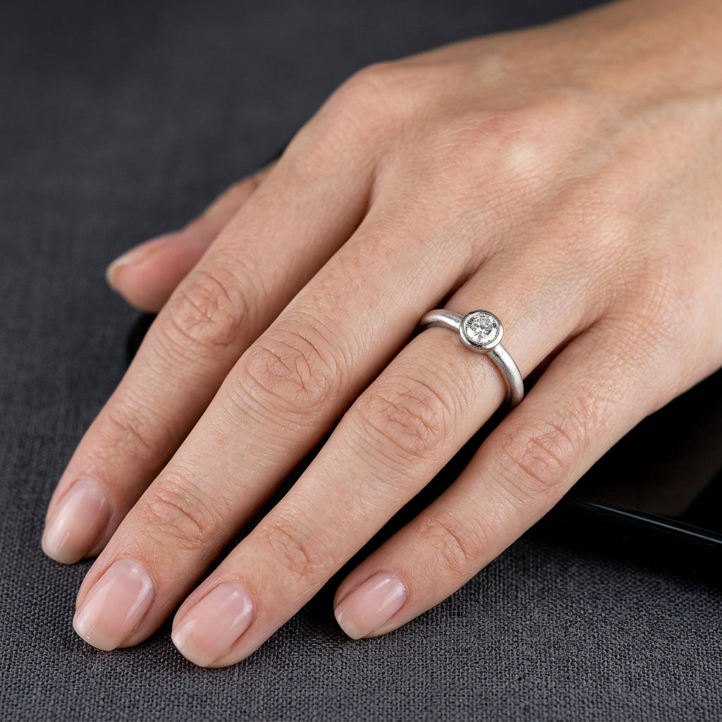 Pre-Owned 18ct White Gold Diamond Solitaire Ring